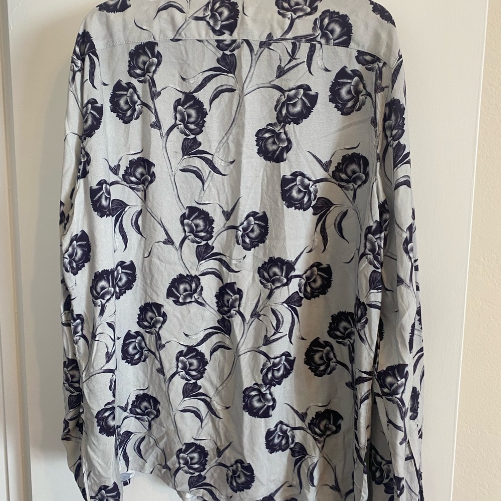 Floral shirt in grey from ASOS